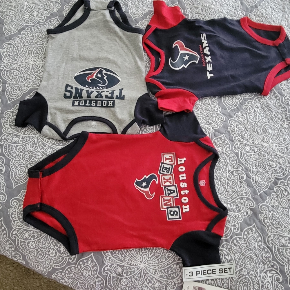 BABY Onsies NFL Team Appareal 3 Pack. 2 Sizes Available